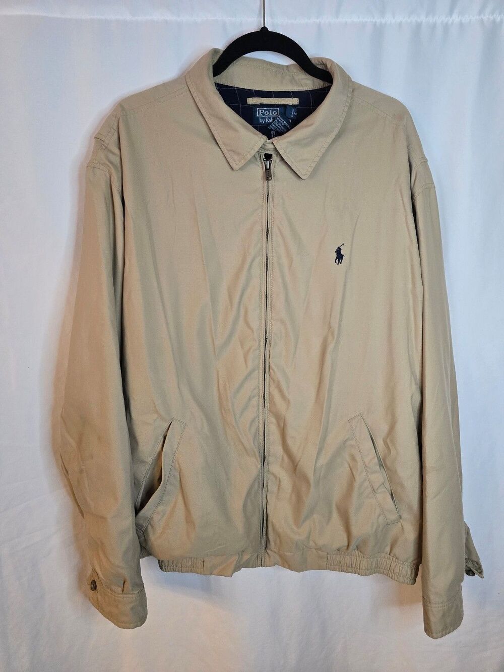 Polo Ralph Lauren Khaki Tan Bi-Swing Windbreaker Jacket